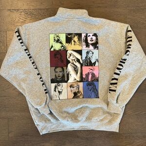 Eras Tour official half zip sweatshirt Small S Taylor Swift